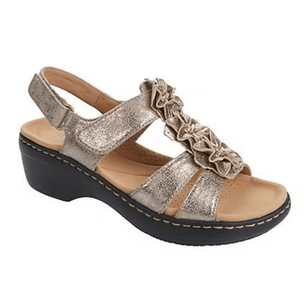 Retro Flower Wedge Platform Orthopedic Sandals Comfortable Peep Toe Shoes 6