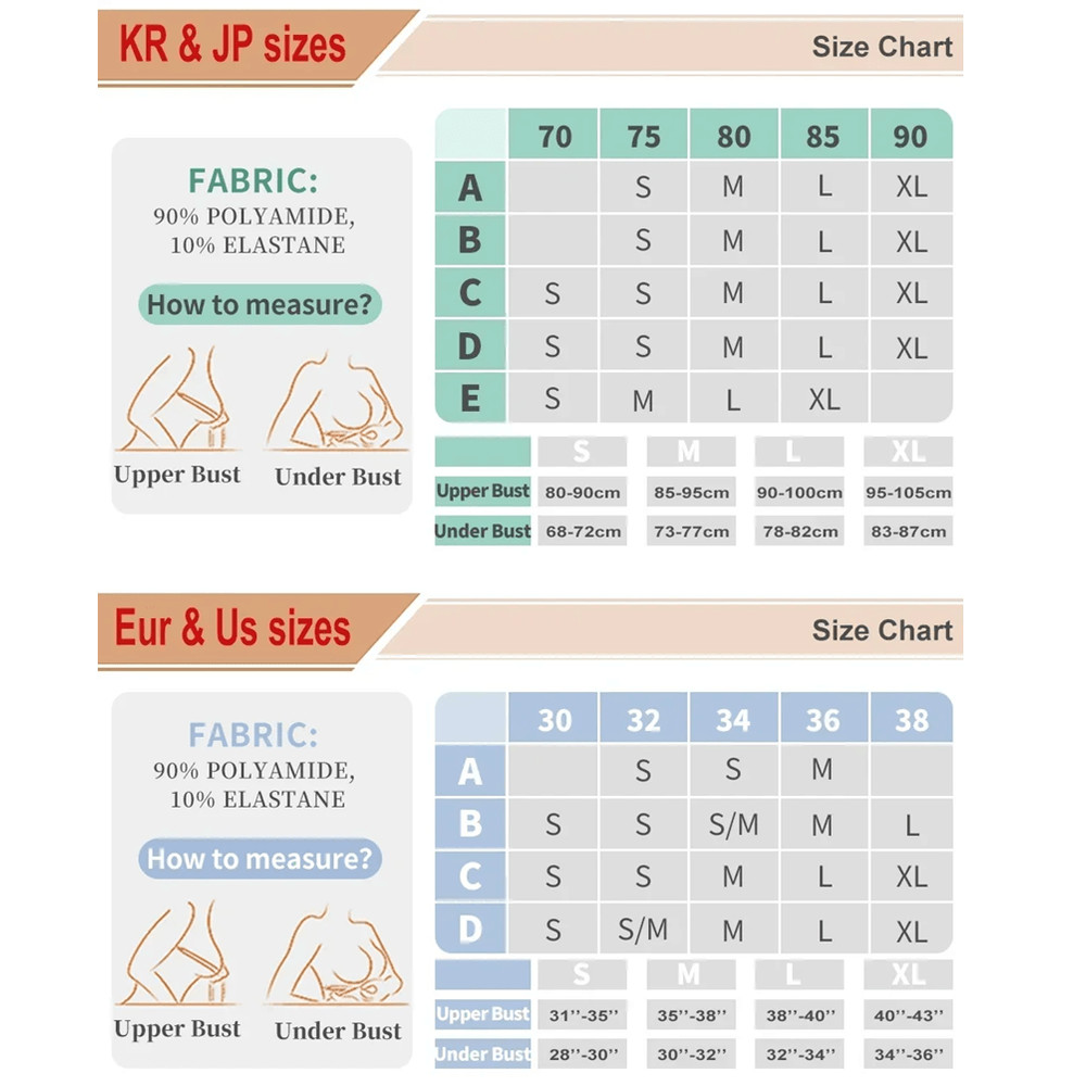 Comfortable Strapless Seamless Front Button Bra No Padding Wireless 5