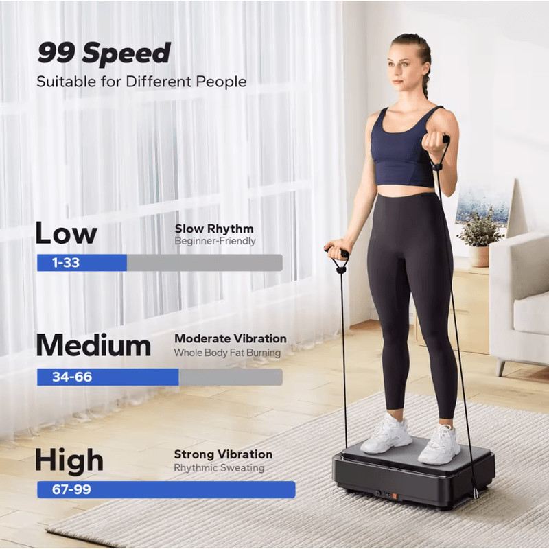 VibeSculpt Lymphatic Drainage Vibration Plate Exercise Machine 3