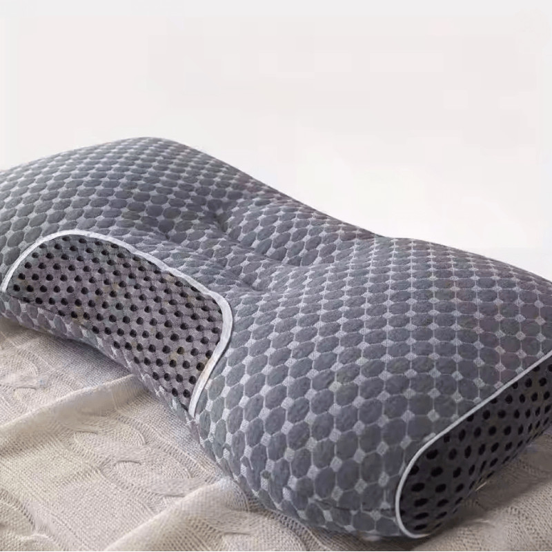 CloudRest Ergonomic Knitted Neck Protection Pillow Breathable Moisture Absorption Sleep Pillow 2