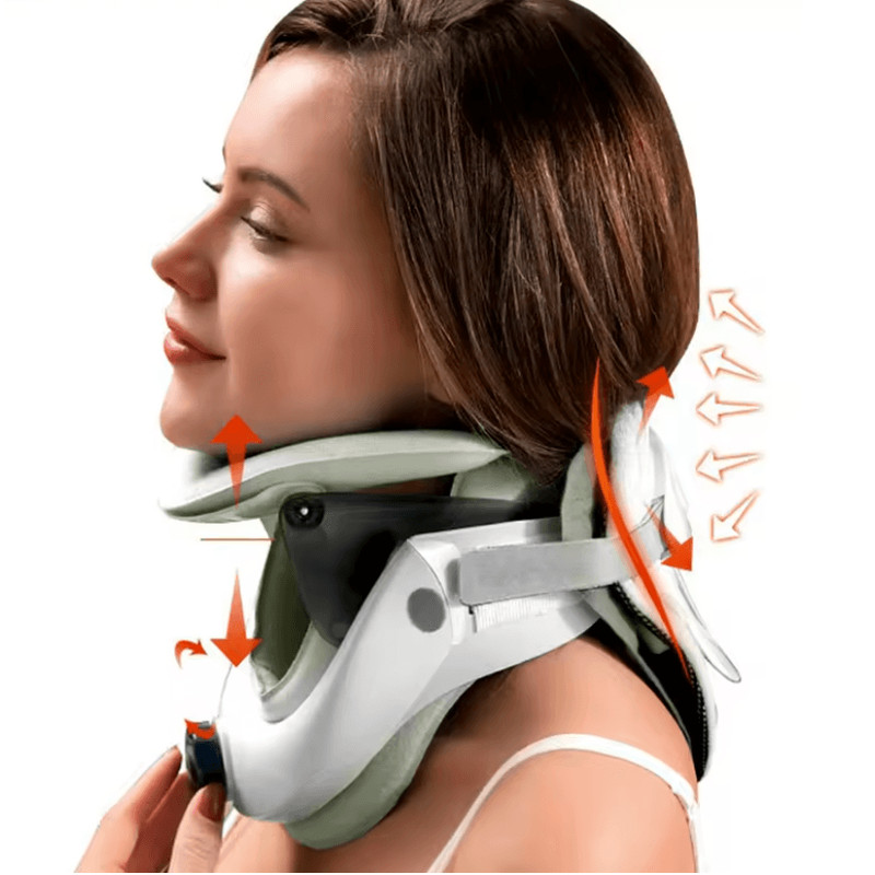 AirAlign Inflatable Neck Traction Collar Air Sac Adjustable Cervical Stretcher 0