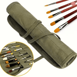 artroll canvas brush storage bag 22 slot roll up brush case