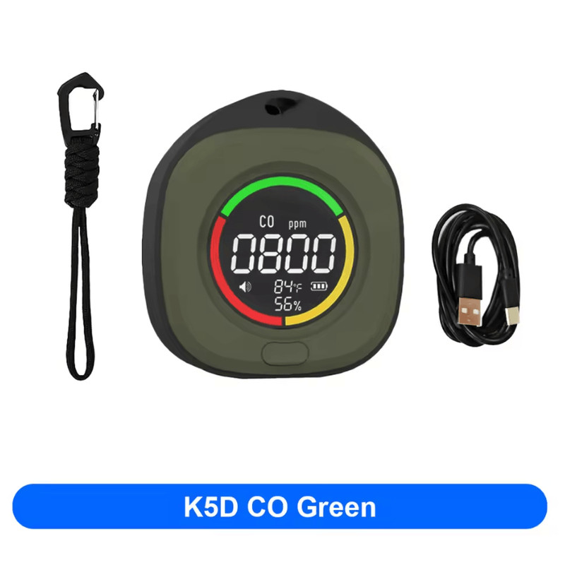 SafeAir 4in1 CO And CO2 Portable Detector Travel Alarm 6