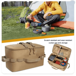 campgear large capacity camping gas tank storage bag tool organizer