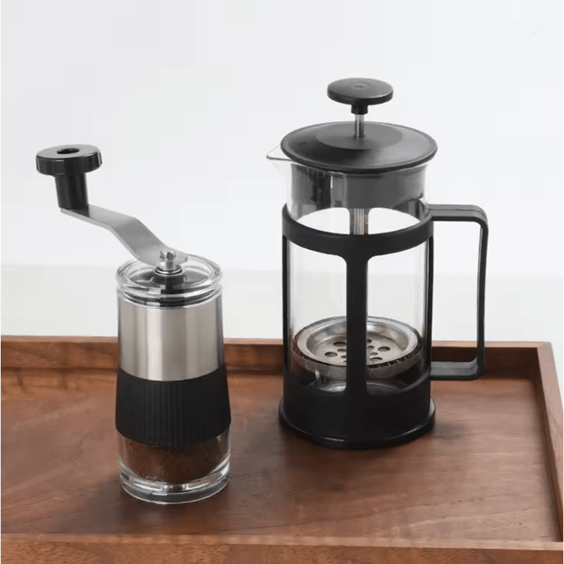 BrewGo Mini Hand Coffee Grinder Stainless Steel Ceramic Core Manual Grinder 1
