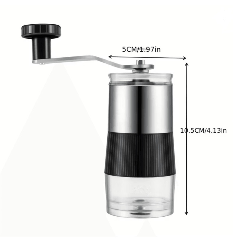 BrewGo Mini Hand Coffee Grinder Stainless Steel Ceramic Core Manual Grinder 2