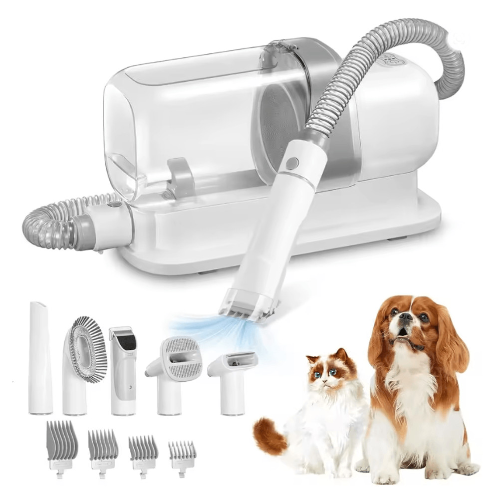 PawsClean 23L Pet Grooming Vacuum Kit With Clippers And Brushes 4
