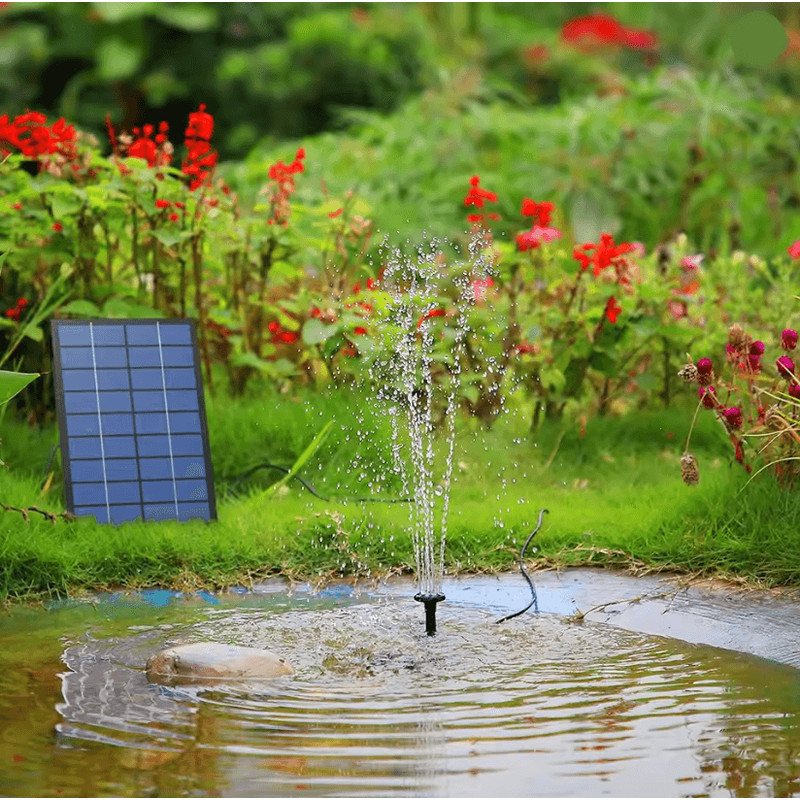 SunWave Solar Fountain Pump Kit With 6 Nozzles For Garden Bird Bath Pond 0