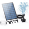 SunWave Solar Fountain Pump Kit With 6 Nozzles For Garden Bird Bath Pond 3