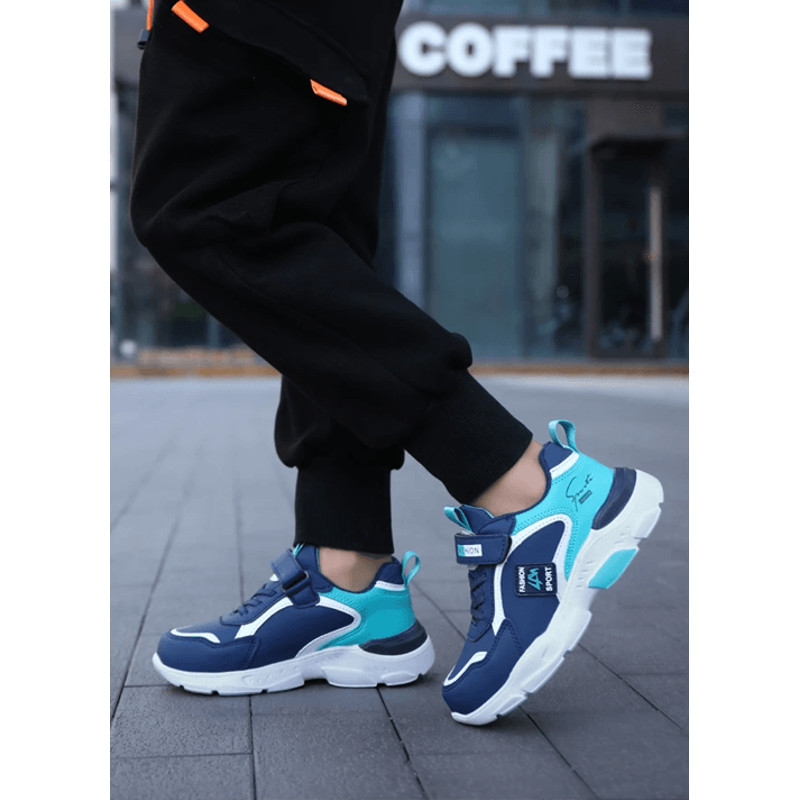 SportEase Breathable Lightweight Sneakers For Boys Kids Running Outdoor Shoes 0