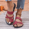 Elegant Square Toe Cross Strap Flat Sandals 4