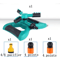 360 Degree Rotating Garden Sprinkler Irrigation Nozzle Set 6