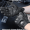 Vintage Leather Motorcycle Gloves Men Touchscreen Retro Style 0