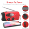 Stonego Multifunctional Emergency Solar Crank Radio Lamp 3