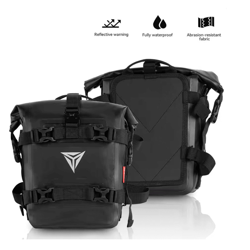 Waterproof Motorcycle Saddle Tool Bag For Crash Bar Side Mount 8L 0