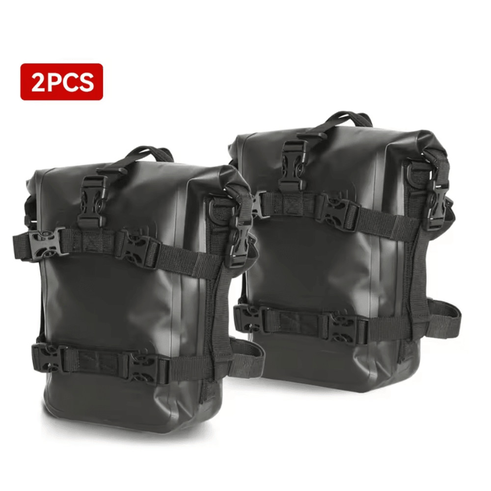Waterproof Motorcycle Saddle Tool Bag For Crash Bar Side Mount 8L 3