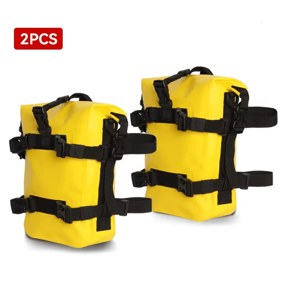 Waterproof Motorcycle Saddle Tool Bag For Crash Bar Side Mount 8L 4