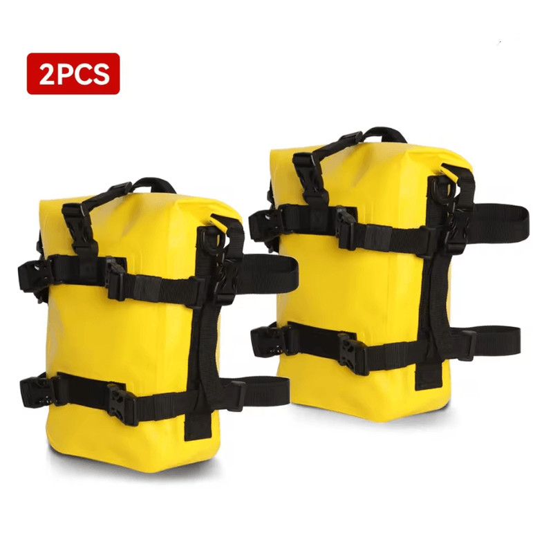 Waterproof Motorcycle Saddle Tool Bag For Crash Bar Side Mount 8L 4