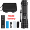 High Power Rechargeable Zoom LED Flashlight For Outdoor Use 6