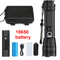High Power Rechargeable Zoom LED Flashlight For Outdoor Use 6