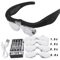 USB Rechargeable LED Magnifying Glasses With Interchangeable Lenses For Hands Free Work 0