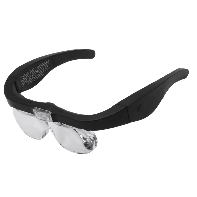 USB Rechargeable LED Magnifying Glasses With Interchangeable Lenses For Hands Free Work 2