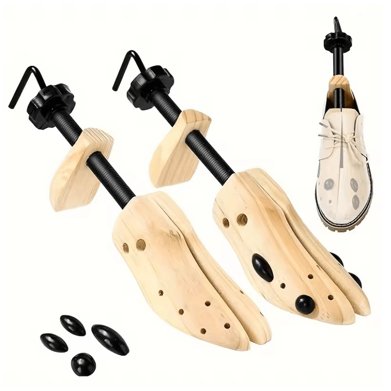 Wooden Shoe Stretcher For Wide Feet And Bunion Relief 0