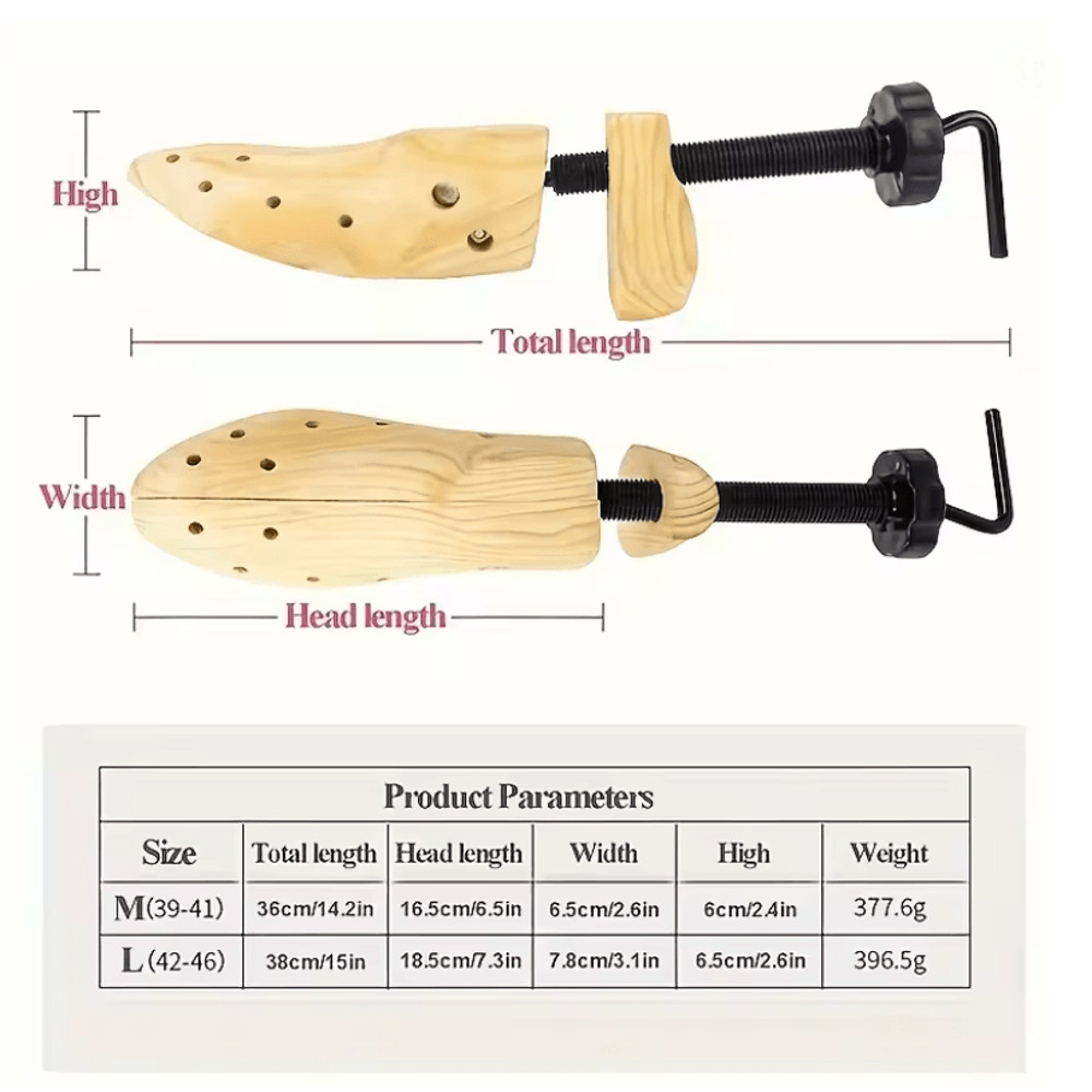 Wooden Shoe Stretcher For Wide Feet And Bunion Relief 2