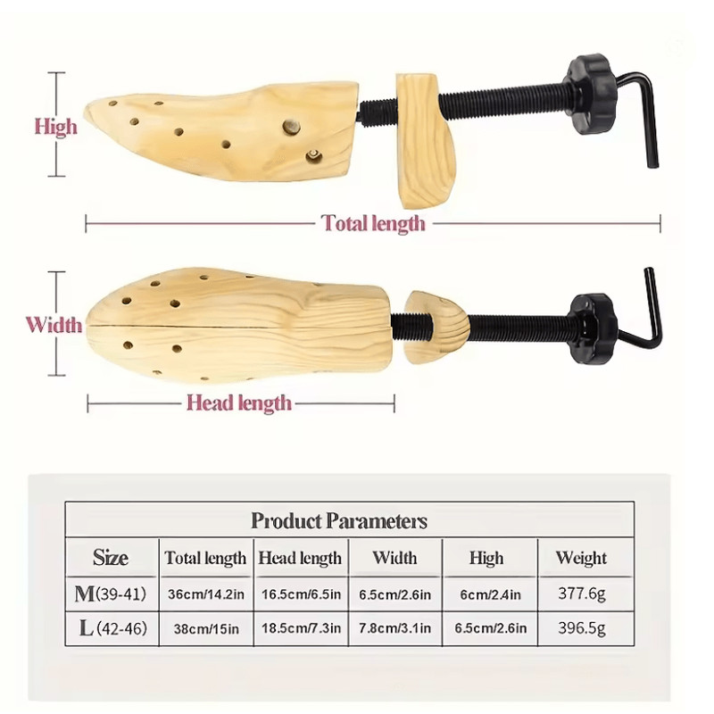 Wooden Shoe Stretcher For Wide Feet And Bunion Relief 2