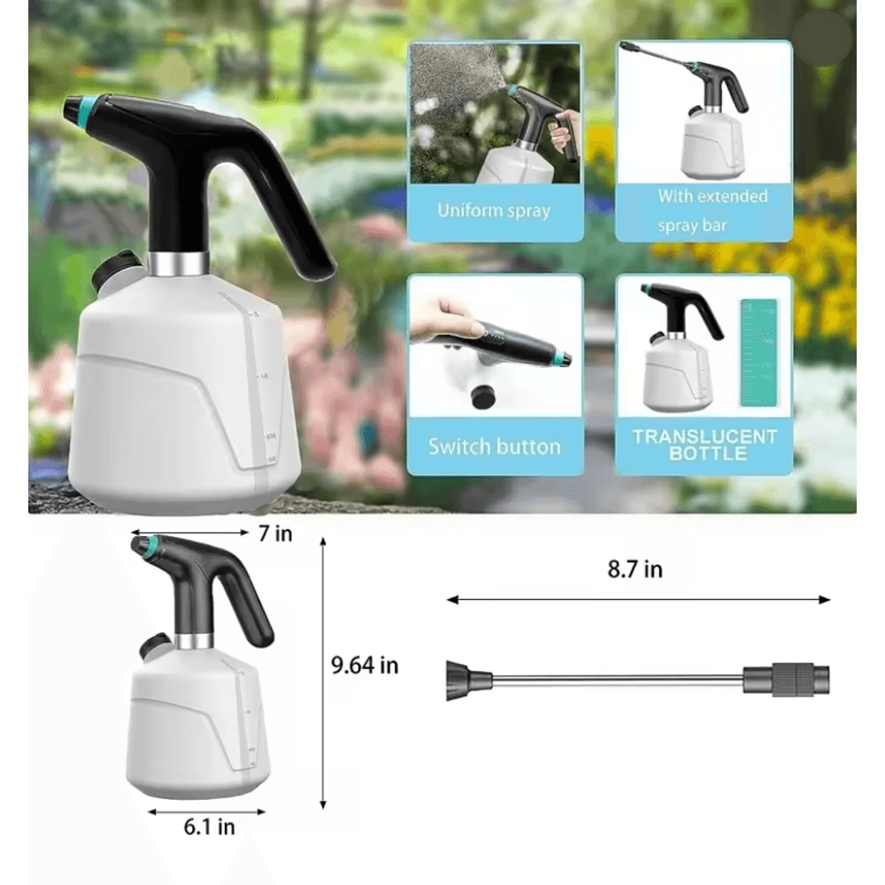 Electric 2L Automatic Watering Sprayer USB Rechargeable Plant Mister 3