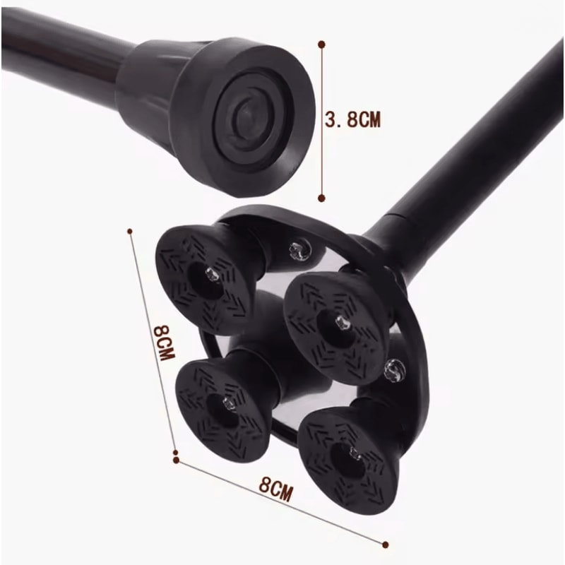 Adjustable Retractable Aluminum Walking Cane With LED Light 2