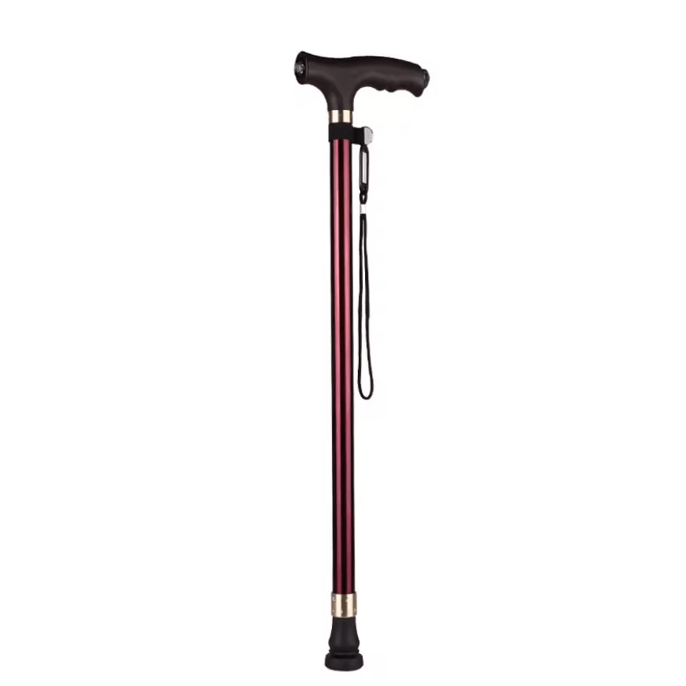 Adjustable Retractable Aluminum Walking Cane With LED Light 5