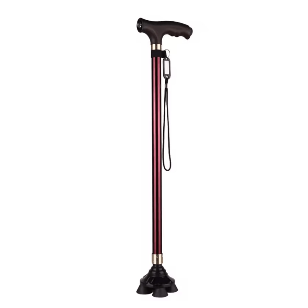 Adjustable Retractable Aluminum Walking Cane With LED Light 7