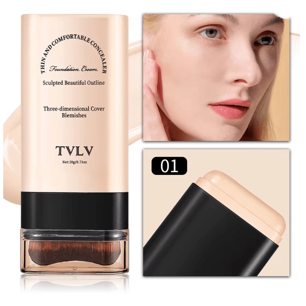 TVLV Eraser Foundation Stick With Built In Brush 2