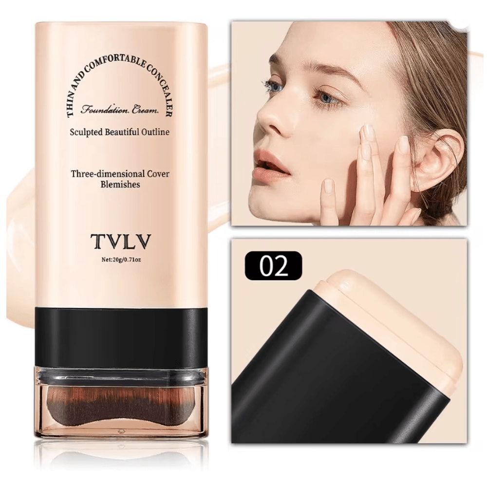 TVLV Eraser Foundation Stick With Built In Brush 3