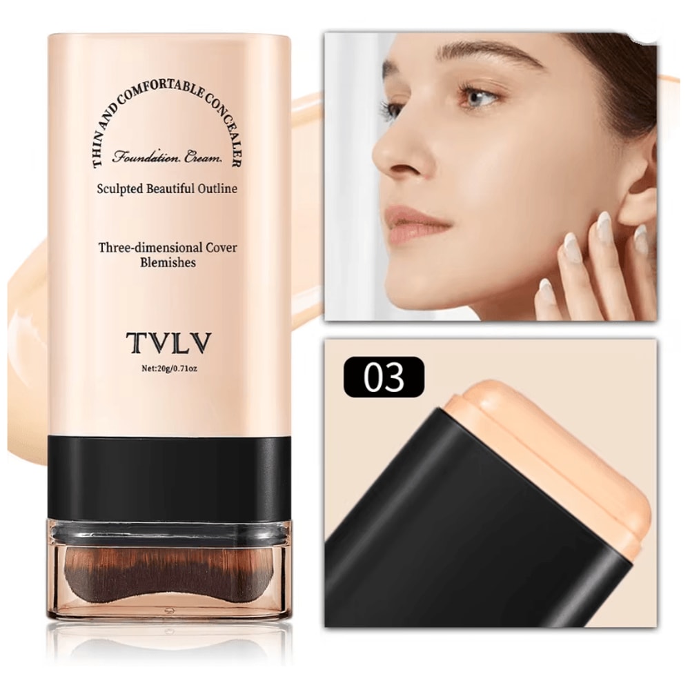 TVLV Eraser Foundation Stick With Built In Brush 4