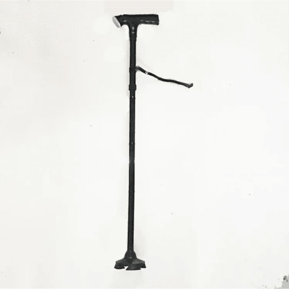 Adjustable Collapsible Walking Cane With LED Light And Alarm 4