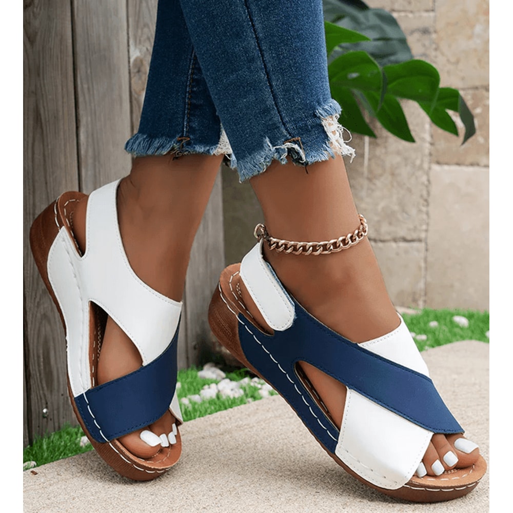 Everyday Comfort Peep Toe Wedge Sandals For Women 0