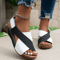 Everyday Comfort Peep Toe Wedge Sandals For Women 2