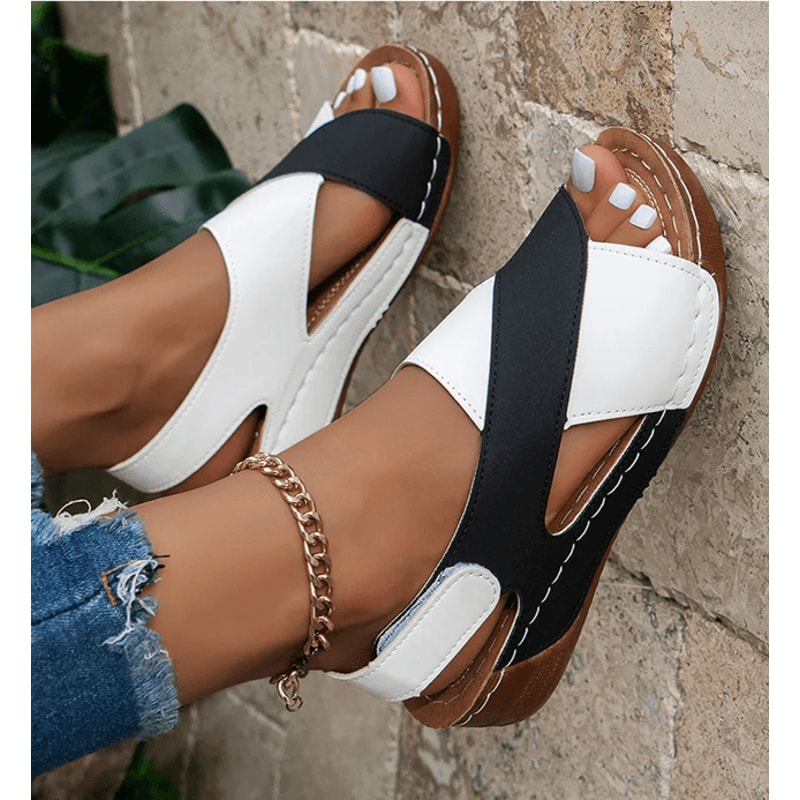 Everyday Comfort Peep Toe Wedge Sandals For Women 3