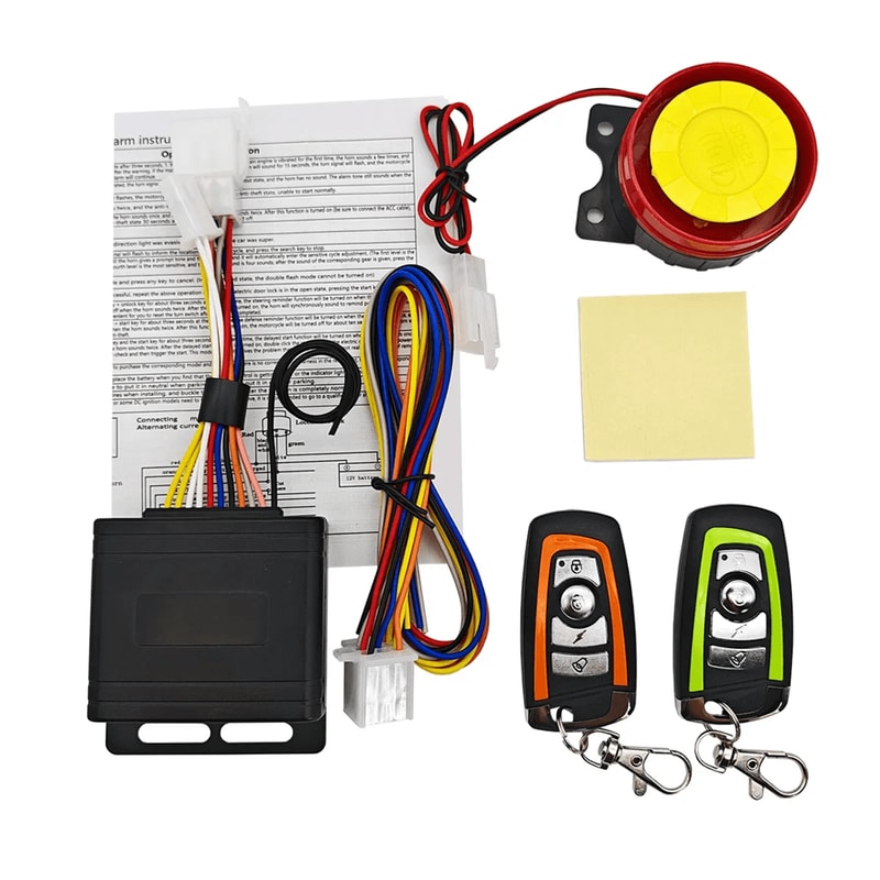 Motorcycle Alarm System 12V Vibration Sensor Security Kit 1