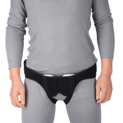adjustable inflatable hernia support belt