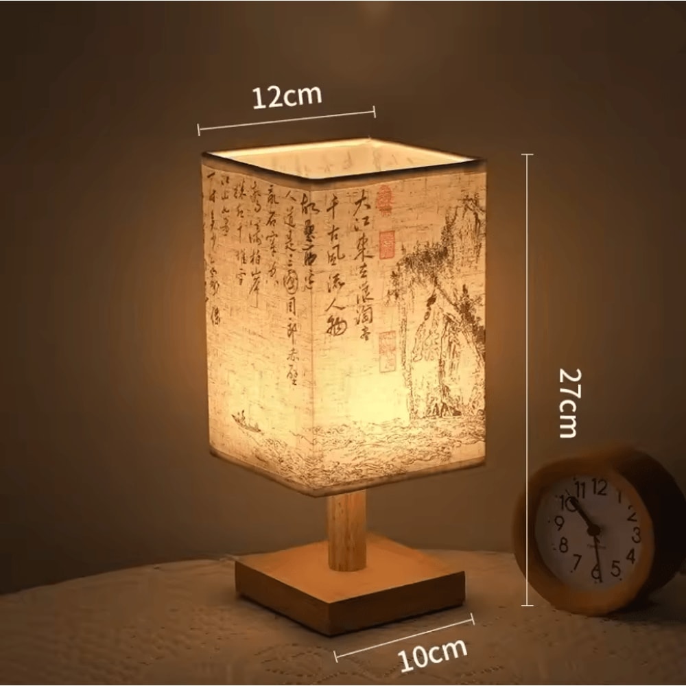 Oriental Dimmable Fabric Table Lamp 2
