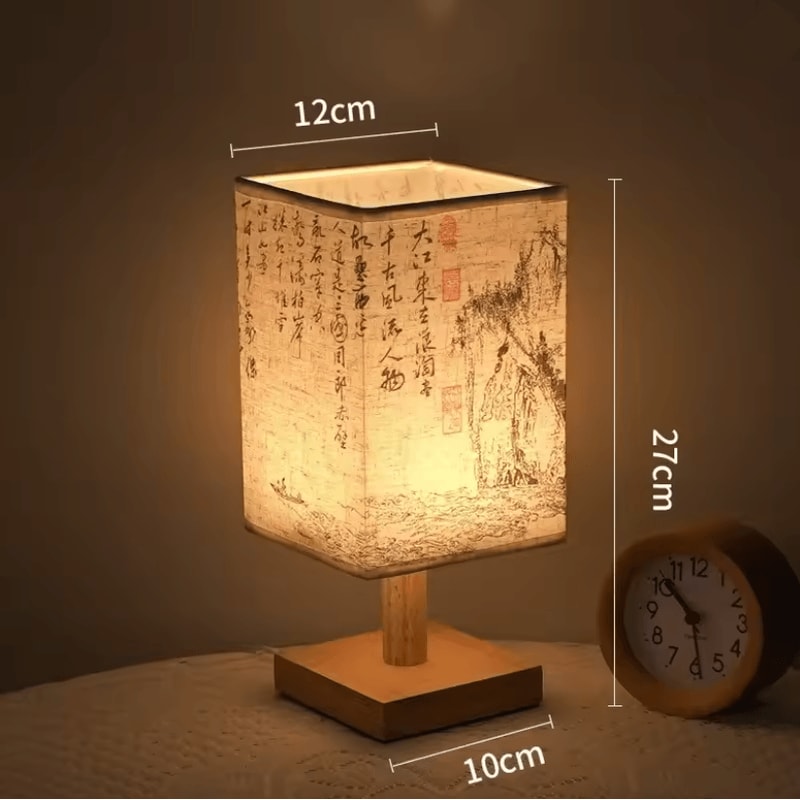 Oriental Dimmable Fabric Table Lamp 2