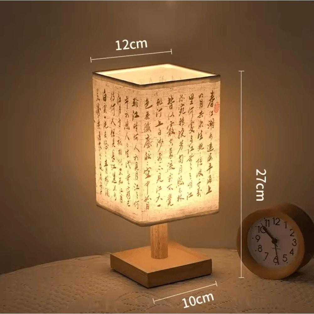 Oriental Dimmable Fabric Table Lamp 3