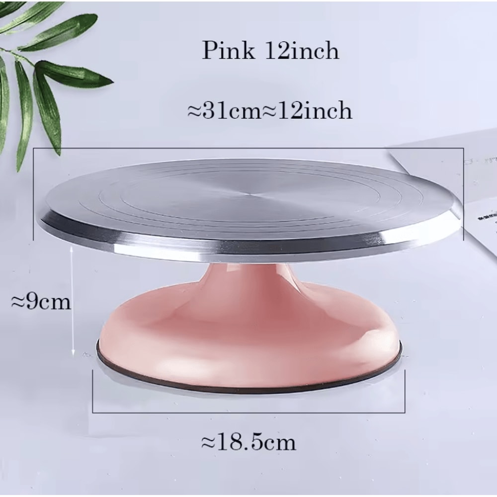 Aluminum 10 Inch Rotating Cake Turntable 4
