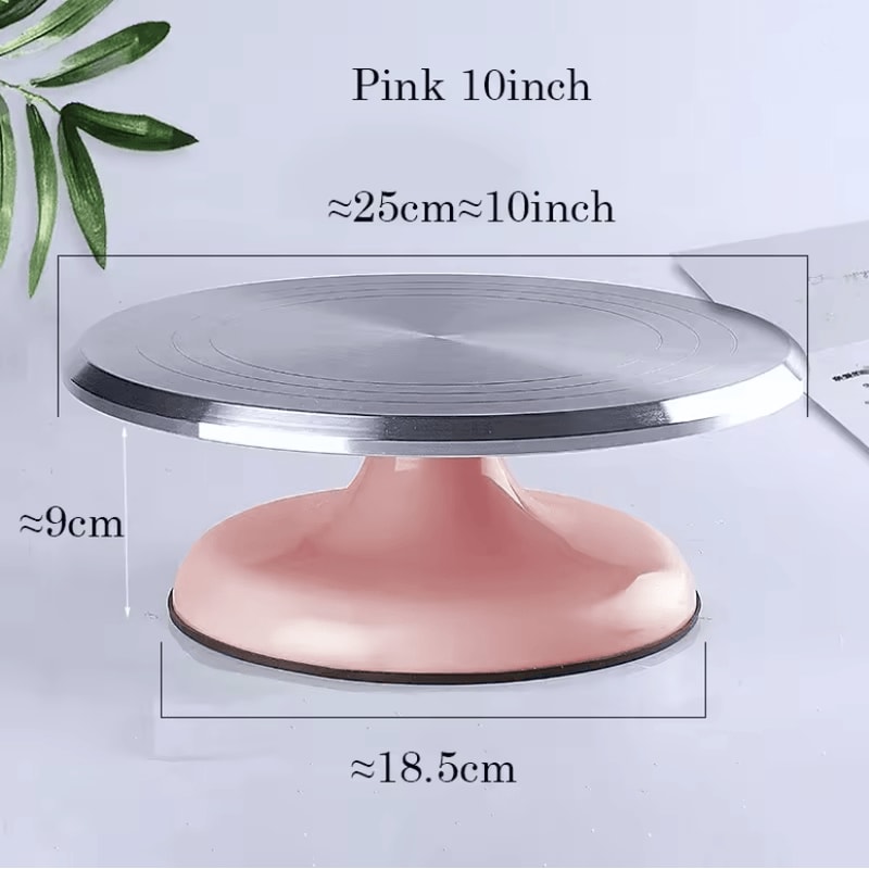 Aluminum 10 Inch Rotating Cake Turntable 6