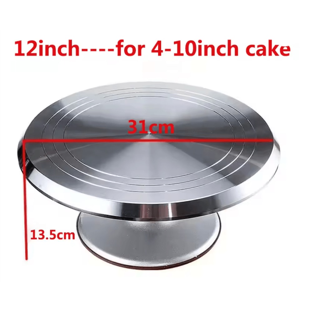 Aluminum 10 Inch Rotating Cake Turntable 8
