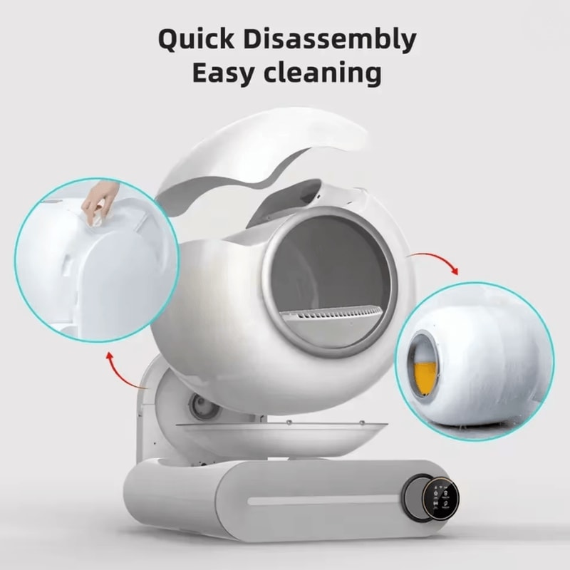 Tonepie 65L Smart Self Cleaning Cat Litter Box 1