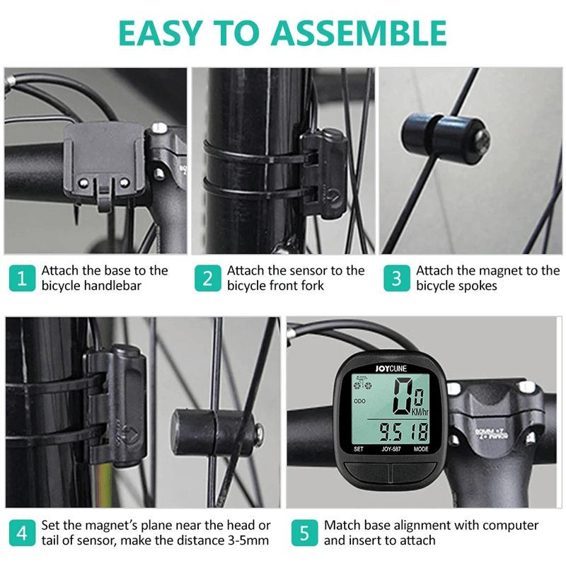 RideTrack Plus Bicycle Computer LED Display 5